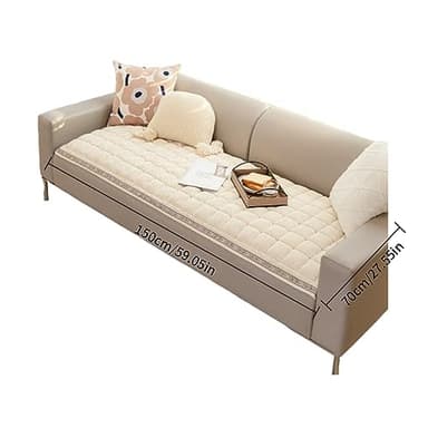 HOMEREFROM Pet Couch Cover for Sofa, Dog Couch Cover Protector, Couch Cover for Dogs Washable, Non Slip Dog Bed Sofa Cover (27.55 * 59.05 in, White) - Image 2