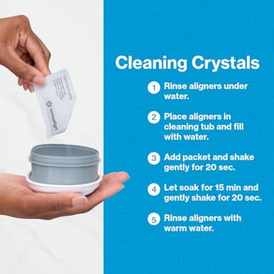 INVISALIGN Cleaning Crystals for Clear Aligners and Retainers, (50 Packets) - Image 3
