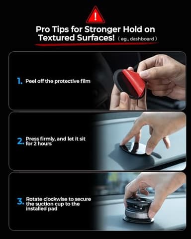 MRGLAS 2026 Upgraded Vacuum Magnetic Phone Holders for Your Car 360° Adjustable Absorption Magnetic Bracket 98LBS Magsafe Suction Cup Phone Mount for iPhone 17 Car Truck Accessories for Men Women - Image 8