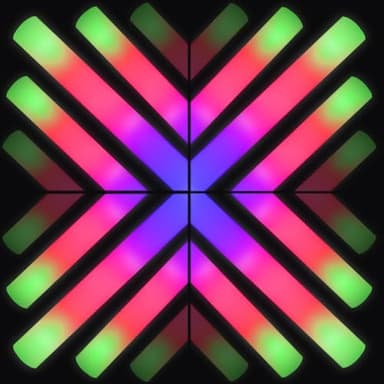 HTPREC 102Pcs LED Foam Glow Sticks Bulk,Longer Lasting Flashing,Giant Light up Foam Sticks,Glow in The Dark Party Favors for Wedding,Birthday,Concert, Parties, Camping, Sporting Events - Image 6