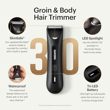 MANSCAPED® The Lawn Mower® 3.0 Plus Groin & Body Hair Trimmer – Updated SkinSafe™ Trimmer Blade, Waterproof Wet/Dry Groomer, USB-C Rechargeable, Men’s Wireless Ball Shaver - Image 2