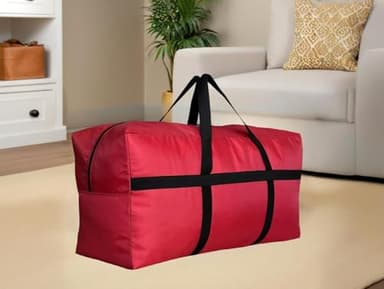 DoYiKe Extra Large Storage Duffle Bag for Travel, Foldable Oversized Giant Big Traveling Red Duffle Bag - Image 5