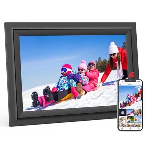 SAMMIX Digital Picture Frame 10.1 Inch WiFi Digital Photo Frame Electronic, IPS Touch Screen, 16GB, Tabletop&Wall-Mounted, Share Photos and Video with Uhale App, Birthday Gifts for Mom Women - Image 1