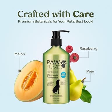 PAWFUME Dog Shampoo and Conditioner, Blue Ribbon, 1-Pack – Nourish & Detangle for a Silky Soft Coat – Probiotic, Deep-Cleaning, pH-Balanced Formula – Puppy Shampoo and Conditioner for All Breeds - Image 4