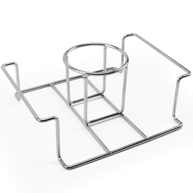 Luoieo Beer Can Chicken Holder Stand,6.5 x 3 inches Stainless Steel chicken roaster for Grilling Smoking Roasting,Vertical Design,Dishwasher Safe,Easy Clean(Square) - Image 1