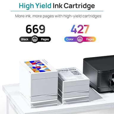 65XL Ink Cartridges Black/Color Combo Pack Replacement for HP Ink 65 65XL High-Yield Works with DeskJet 3755 3772 3722 3752 3700 Series; 2622 2652 2600 Series; Envy 5055 5052 5014 5000 Series T0A36AN - Image 3
