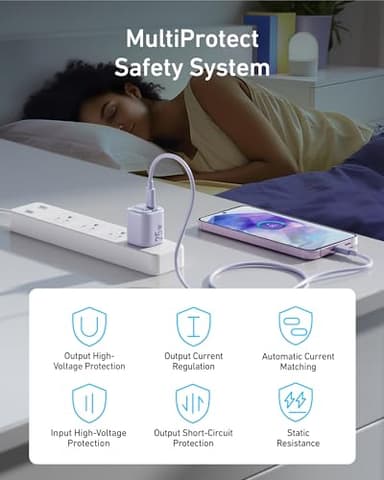 Anker 25W USB C Charger Block, Compact and Foldable, Supports PPS Fast Charging for Galaxy S24/Z Fold/Z Flip/Tab, iPhone 17/16 Series, iPad (White) - Image 5