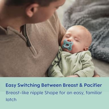 MAM Comfort Baby Pacifiers, Lightweight One-Piece Full Silicone Binky for Newborns 0-3 Months, BPA-Free Nipple, Easy to Clean Pacifier, Best for Breastfed Babies, 4 Count Binkies - Image 5