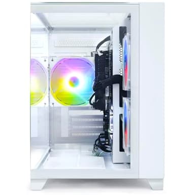 LXZ Desktop PC Computer AMD Ryzen 5 5600G 6 core 3.9GHz, 16G DDR4 RAM, 512G NVME SSD, Tower Computer for Gaming, Home and Office (White) - Image 6