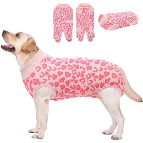AOFITEE Dog Recovery Suit, Soft Recovery Suit for Female Male Dogs, Anti-Licking Dog Onesie for Abdominal Wounds, Dog Surgery Recovery Suit After Spay Neuter, Substitute Cone & Collar Dog Bodysuit, XL - Image 1