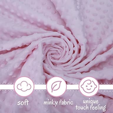 Pro Goleem Loveys for Babies Bunny Security Blanket Baby Girl Gifts Newborn Soft Pink Lovie for Infant and Toddler Snuggle Toy Stuffed Animal, Pink 16 Inch - Image 7