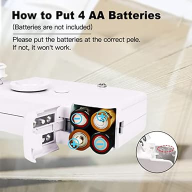 Handheld Sewing Machine, Quick Sewing Portable Mini Sewing Machine Suitable for Home, White - Image 3