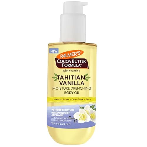 Palmer's Cocoa Butter Formula Body Oil, Moisture Drenching Tahitian Vanilla, 6.5 Oz, 72Hr Hydration with Shea Butter & Vitamin E for Softer Skin, Protects & Soothes Dryness, Dermatologist Approved - Image 1