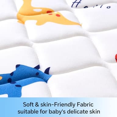 Lillibearas Pack and Play Mattress 38" x 26" x 1.5", Firm Support and Comfort Foam, Soft Playard Mattress for Babies and Toddlers, Baby Essentials Items - Image 2