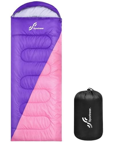 Sleeping Bags for Adults, Sportneer Sleeping Bag 3-4 Season Warm Weather Waterproof Lightweight Camping Sleeping Bag for Camping Backpacking Hiking Outdoor Travel - Image 1