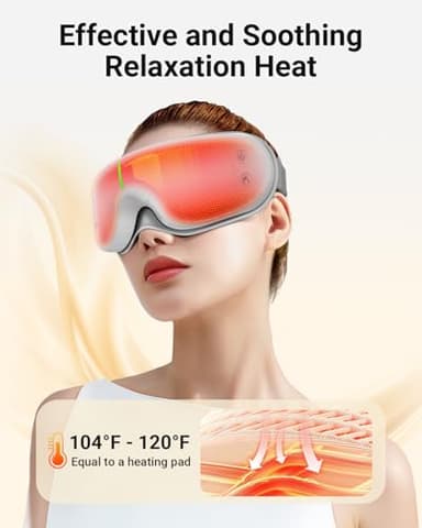 Comfytemp Eye Massager with Heat, Birthday Gifts for Mom Wife Women Men Dad, FSA HSA Eligible Smart Heated Mask Massager with Music for Migraine, Eyes Fatigue, Puffiness, and Dryness Relief - Image 2