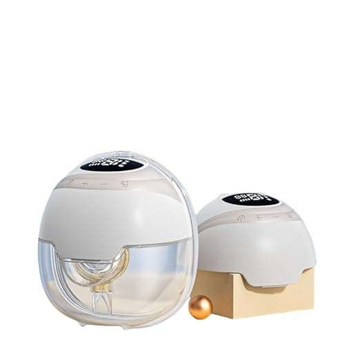 Hands-Free Wearable Breast Pump, Portable Electric Breast Pump with 3 Modes & 15 Suction Levels, Max 320mmHg Strong Suction, Double Sealed Leak,18/20/22/24mm Adjustable Flange Sizes, Pink 2-Pack Set