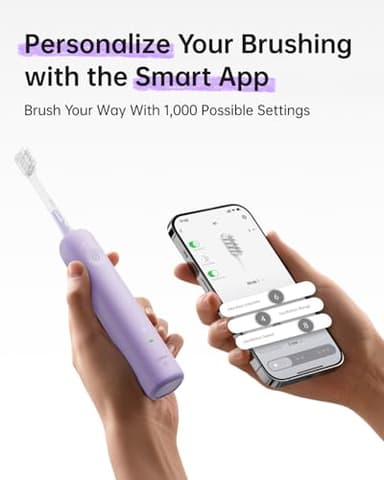 Laifen Wave Special Electric Toothbrush, New 2025 Version Oscillation & Vibration Sonic Electric Toothbrush for Adults with App, 2 Brush Heads, IP68 Waterproof Travel-Friendly (Misty Lavender) - Image 8