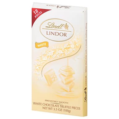Lindt LINDOR White Chocolate Truffle Bar, White Chocolate Candy with Smooth, Melting Truffle Center, 3.5 oz. Bar (12 Pack) - Image 5