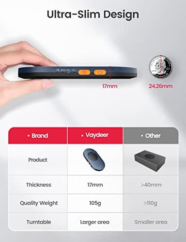 Vaydeer Ultra Slim Mouse Mover, Air 3 Mouse Jiggler with Adjustable Interval Timer, Undetectable & Noiseless, Simulates Realistic Movement, Driver-Free Shaker for Keeping The PC Active (Dark Green) - Image 2