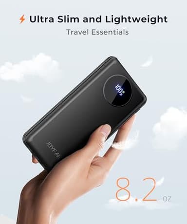 JOYFAR Portable-Charger-Power-Bank Travel Essentials Battery Pack USB C 10000mAh Built in Cable 22.5W Phone Fast Charging Powerbank Compatible with iPhone 16 15 14 13 12 11 iPad Samsung Google (Black) - Image 5