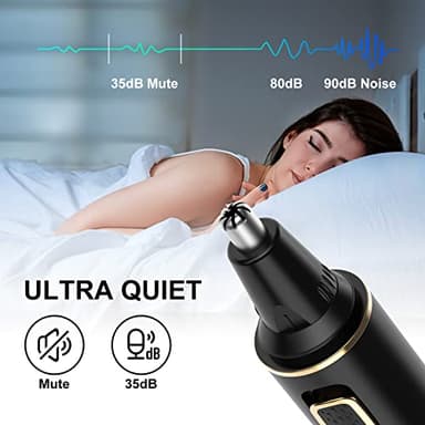 XOOMRSCP Nose Hair Trimmer for Men, 2025 Painless USB Rechargeable Nose Hair Trimmer, Ear and Nose Hair Trimmer for Men, Professional Facial Hair Trimmer with IPX7 Waterproof Dual Edge Blades - Image 5