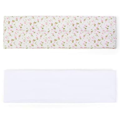 TERSE Fashion Women's Headbands for Short Hair Non Slip Elastic Floral Hairbands, Soft Fabric 2 Inches Thick Stripe Head Bands for Girls, Valentine's Day Heart Headbands - Image 2