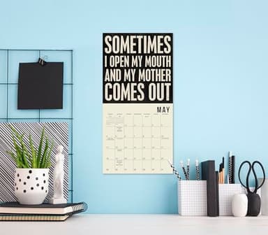 Words to Live By 2025 Mini Calendar — Primitives by Kathy, 7" x 7" - Image 2