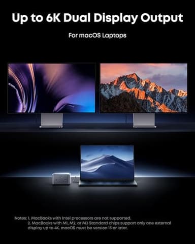 Anker Prime TB5 Docking Station, 14-in-1 Thunderbolt 5 Dock with 120Gbps Max Transfer, Thunderbolt Dock with 140W Max Charging, Cooling System, Ambient Lighting, Up to 8K for TBT 5/4 Laptops - Image 6