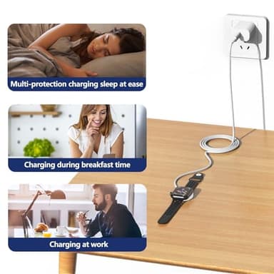 Susnwere Fast Charger for Apple Watch Chargers with 20w Charger Block,USB C Magnetic for i-Watch Fast Charging Cable for Watch Series SE/8/7/6/5/4/3/2/1 Includes 38mm 40mm 42mm 44mm 45mm Size - Image 7