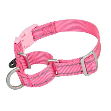 YUDOTE Reflective Martingale Collar for Dogs with Quick Snap Buckle Anti-Pull Nylon Safe Slip Collars for Easy Walking,Hot Pink,Large - Image 1