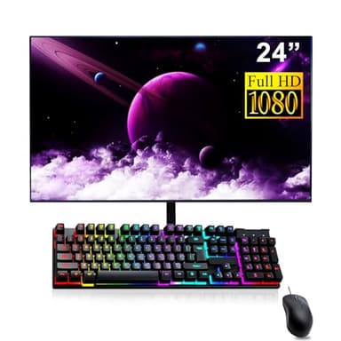 Dell OptiPlex 3070 SFF Small Form Factor Desktop, Computer PC Setup, 24" FHD Monitor, Intel Core i5-8400 2.8GHz, 16GB DDR4 RAM, 1TB SSD, Keyboard and Mouse, WiFi, Bluetooth, Windows 10 Pro (Renewed) - Image 2