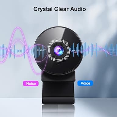 EMEET C950 4K Webcam for PC - 8 Megapixels 4K UHD, PDAF Autofocus, Noise-Canceling Mic, 70° FOV, 1080P@60FPS, Privacy Cover, USB 2.0 Plug&Play, No Tripod Hole, Ideal Webcam for Zoom/Teams/Google Meet - Image 6