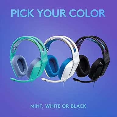 Logitech G335 Wired Gaming Headset, with Flip to Mute Microphone, 3.5mm Audio Jack, Memory Foam Earpads, Lightweight - Black - Image 7