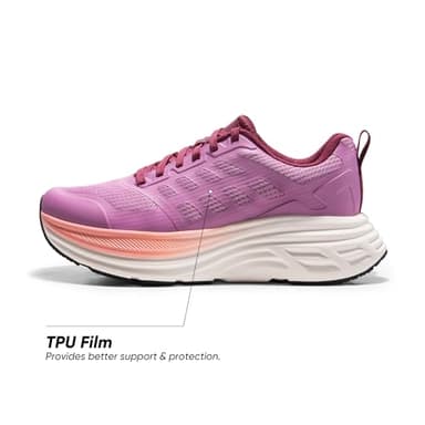 NORTIV 8 Women's Walking Shoes Cushion Running Tennis Shoes ActiveFloat Non-Slip Comfortable Breathable Workout Gym Sports Athletic Fashion Sneakers,Size 6.5,Purple,SNWS245W - Image 5