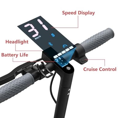 Electric Scooter for Adults, 8.5/10/14" Tires, 19/22Mph, 350W/500W Motor, 21-28 Miles Range, Folding E-Scooter with Dual Suspension,APP(V1/SPRO/MAX/PRO/X1/X1PRO) - Image 5