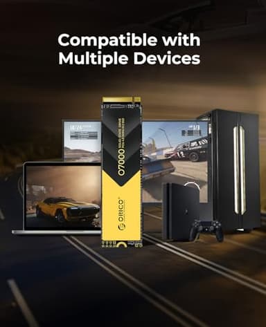 ORICO 2TB NVMe SSD PCIe 4.0- Up to 7000MB/s, M.2 SSD 2280 PCIe 4.0X4 Internal Solid State Drive, Fast Heat Dissipation, Compatible with macOS Windows for Gamers and Creators-O7000 (2TB) - Image 6