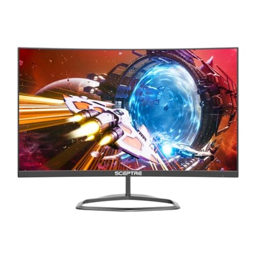 Sceptre Curved 24.5-inch Gaming Monitor up to 240Hz 1080p R1500 1ms DisplayPort x2 HDMI x2 Blue Light Shift Build-in Speakers, Machine Black (C255B-FWT240) - Image 1