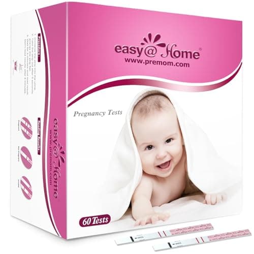 Easy@Home 60 Pregnancy Tests: Early Detection Precise Results Pregnancy Test Strips - Bulk Pregnancy Strips - 60 hCG Test Strips - Image 1
