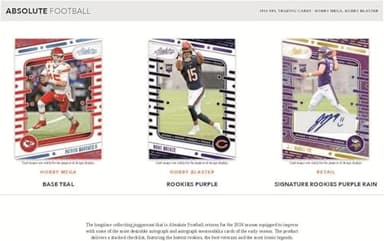2024 Panini Absolute Football 6-Pack Blaster Trading Card Box (Jayden Daniels, Drake Maye, Bo Nix, Caleb Williams Possible Rookies) - Image 5