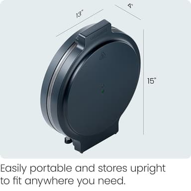 Chefman Everything Maker & Pizza Oven – 1440W Countertop Electric Pizza Maker with 12” Nonstick Cooking Plates, Plus Makes Quesadillas, Omelettes and More, with Indicator Lights and Vertical Storage - Image 3