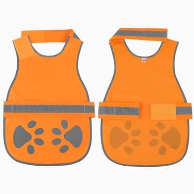 Candofly Reflective Dog Vest, High Visibility Safety Pet Hunting Jacket for Night Walking Camping (Orange, Medium) - Image 5