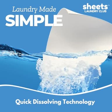 Sheets Laundry Club Laundry Detergent Sheets, 100 Loads - Fresh Linen Scent, Eco-Friendly, Quick-Dissolving Formula, Hypoallergenic, Septic Safe, Plastic-Free Packaging - 50 Sheets - Image 3