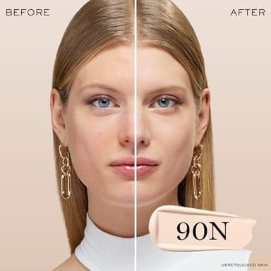 Lancôme Teint Idole Ultra Wear Natural Matte Foundation- Longwear, Medium-Full Coverage, Natural Finish, Waterproof & Hydrating - 090N (Fair Skin with Neutral/Pinky Undertones), 1 Fl Oz - Image 2