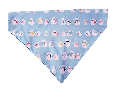 Snowman Over the Collar Dog Bandana That Slips onto Their Existing Collar Size (Small) - Image 1