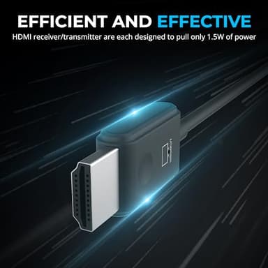 SABRENT Wireless HDMI Transmitter and Receiver 100FT/30M Seamless FHD Quality (1080p@60Hz) Plug and Play, Stream Video from PCs, Laptops to TVs, Projectors and More (DA-H1R1) - Image 3