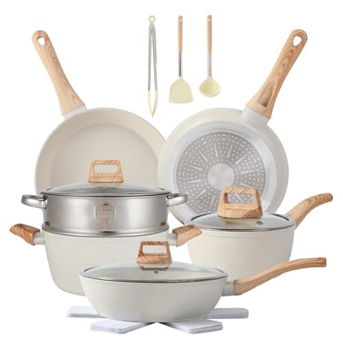 16PCS Pots and Pans Set Non Stick Cookware Set Nonstick with Cooking Set - Image 1