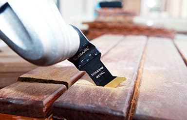 EZARC Titanium Oscillating Tool Blades, Oscillating Multitool Blades for Metal, Wood Nails, Screws Cutting, Plastic, 3 Pack - Image 2