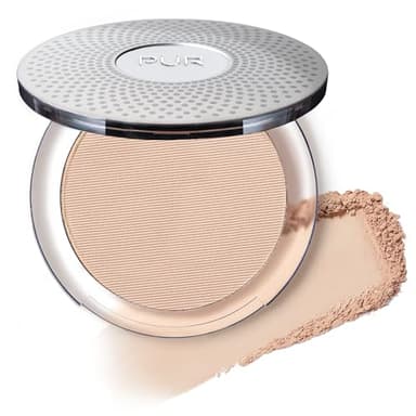 PUR Beauty 4-in-1 Pressed Mineral Makeup Powder Foundation with SPF 15 - Concealer & Finishing Compact Pressed Powder for Face - Buildable Medium to Full Coverage Foundation Powder (Light) - Image 1