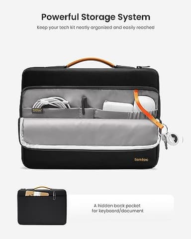 tomtoc 360 Protective Laptop Carrying Case compatible with 14-inch MacBook Pro M4/M3/M2/M1 Pro/Max 2024-2021, 12.9-13 Inch iPad Pro/Air, Water-Resistant MacBook Accessory Bag Sleeve - Image 5